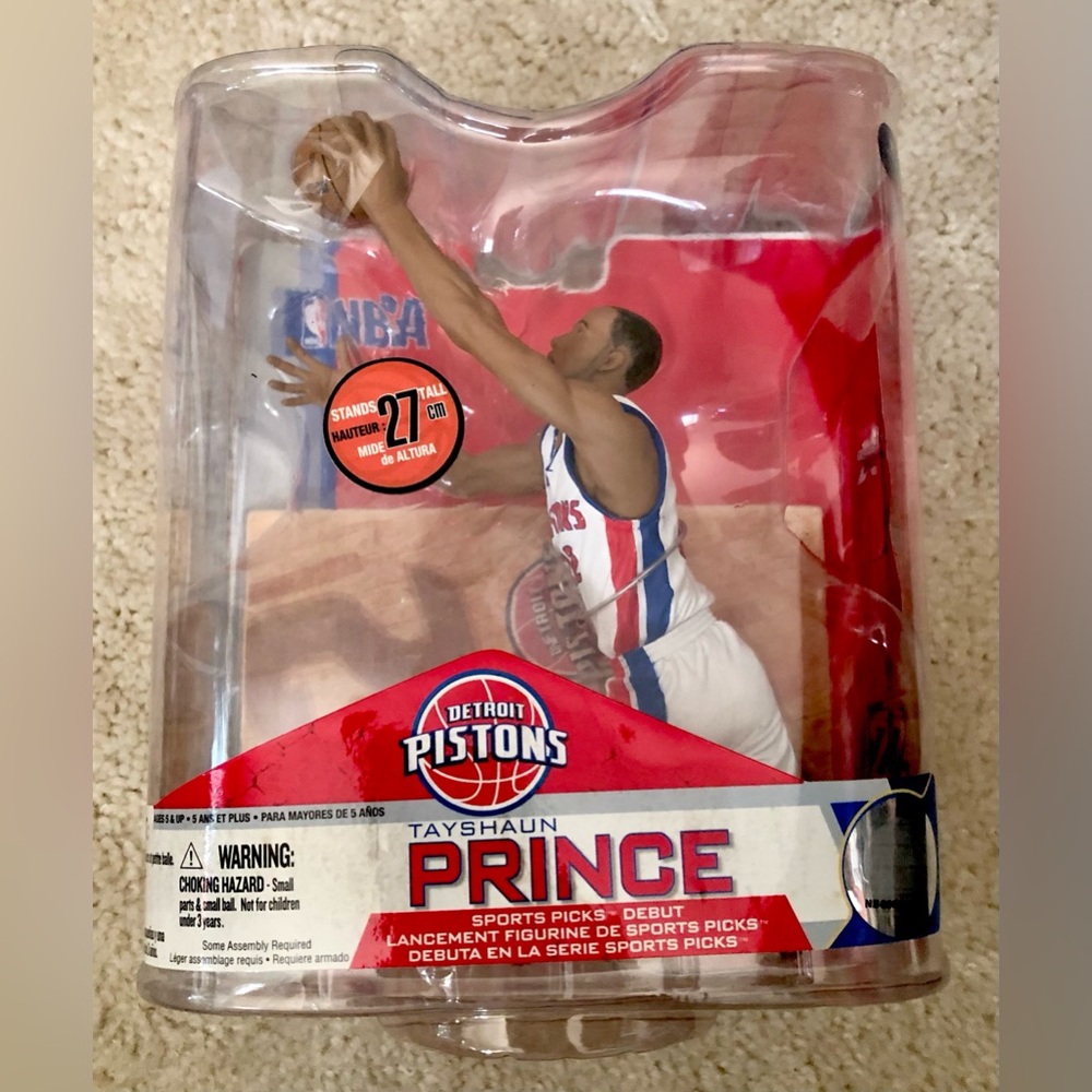 Mcfarlane NBA Tayshaun Prince Detroit Pistons Variant Away Jersey Action Figure